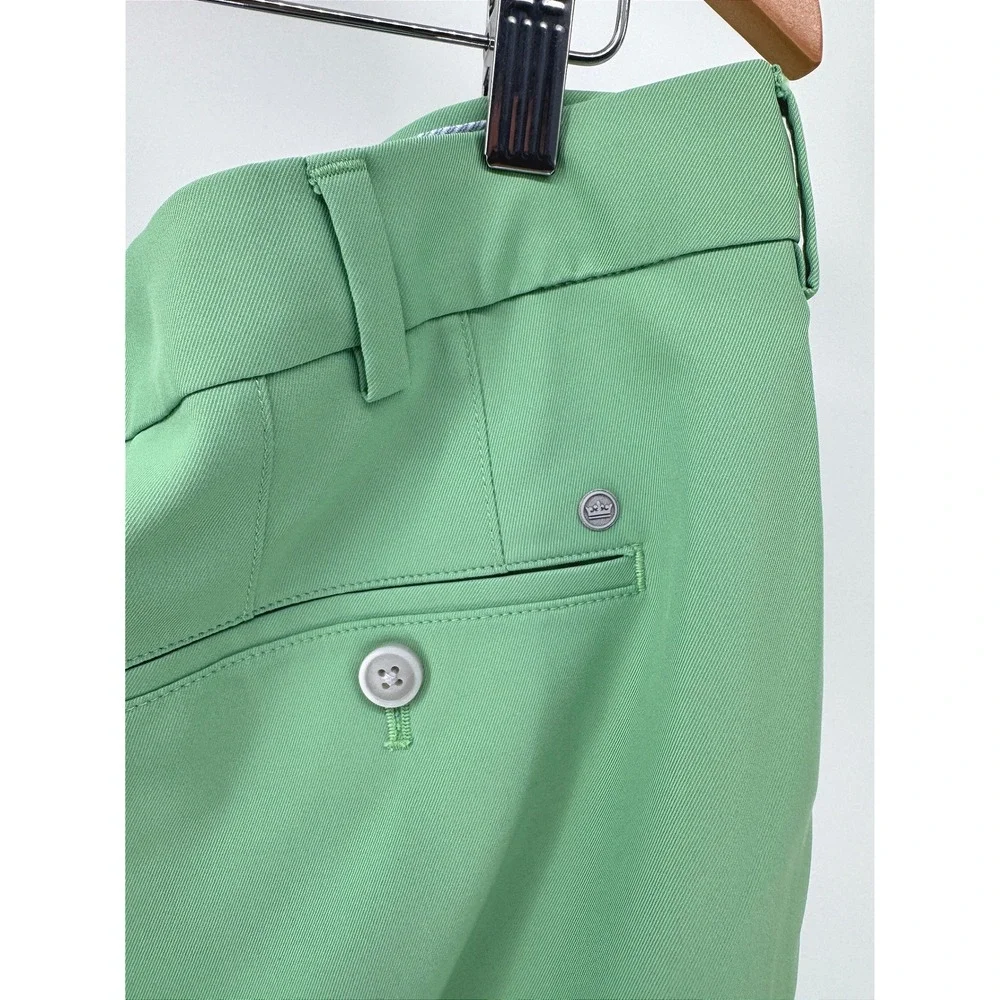 Peter Millar Golf Shorts Men 38 Sport Salem Classic Performance Green 9 Inseam